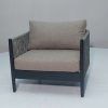 Paris armchair, alu frame and rope