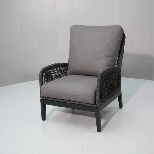 Cancun armchair, alu frame and rope