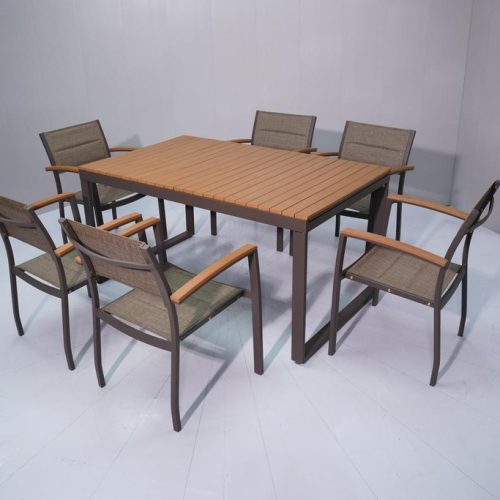 Vienna dining set, alu frame