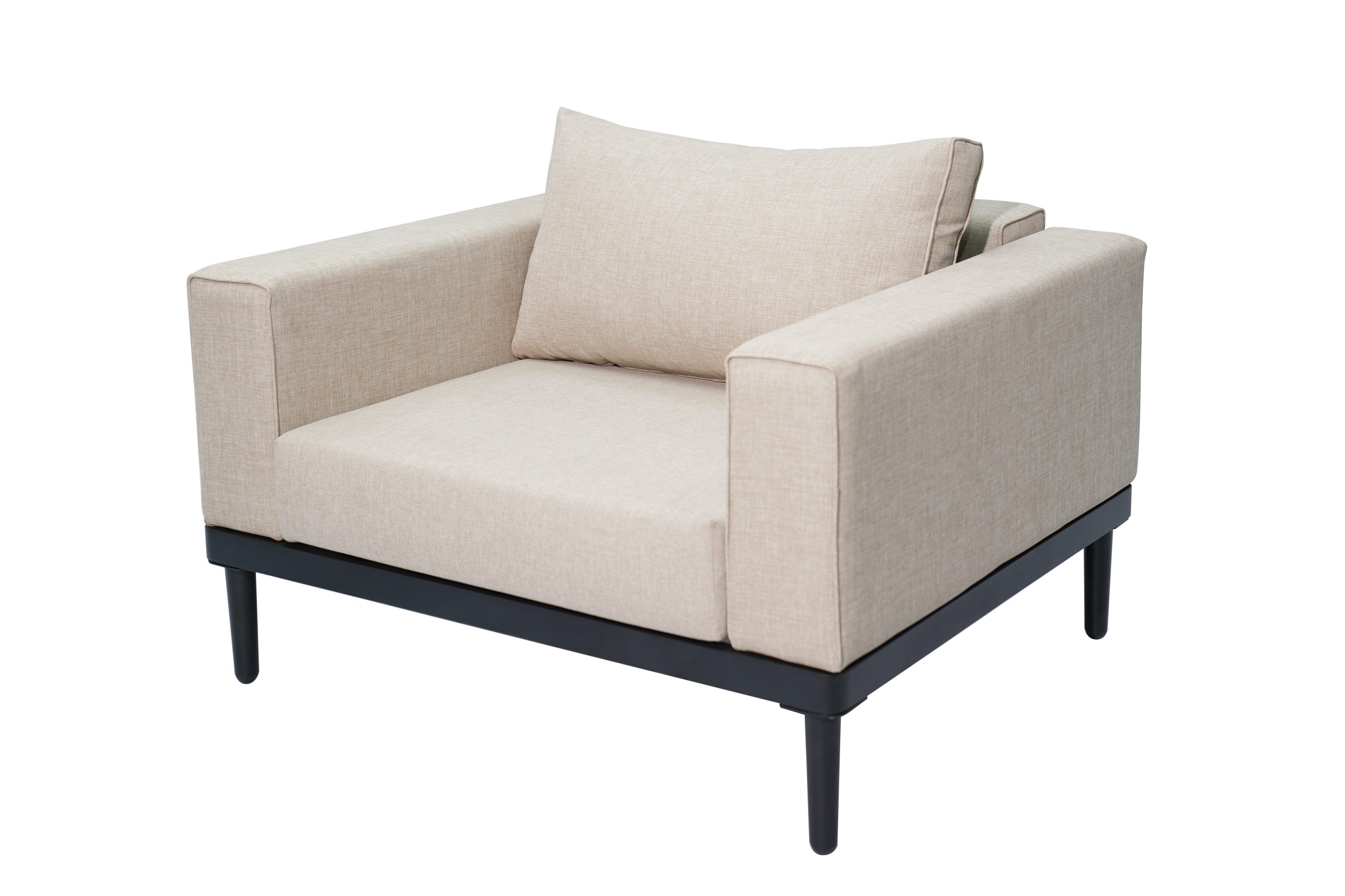 S0013-HG-AL-01 Modern Outdoor Aluminum Sofa Set – Table & 2 Seater Patio Lounge Set