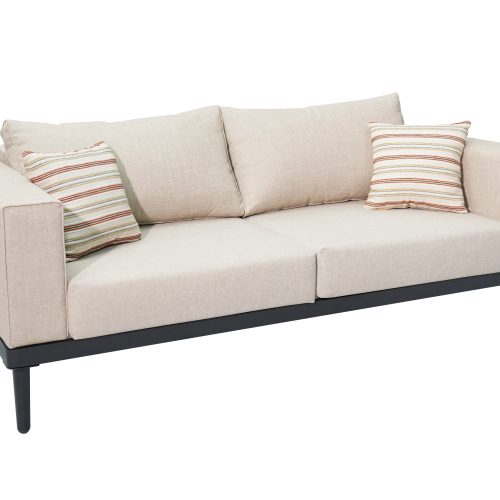 Modern Outdoor Aluminum Sofa Set – Table & 2 Seater Patio Lounge Set