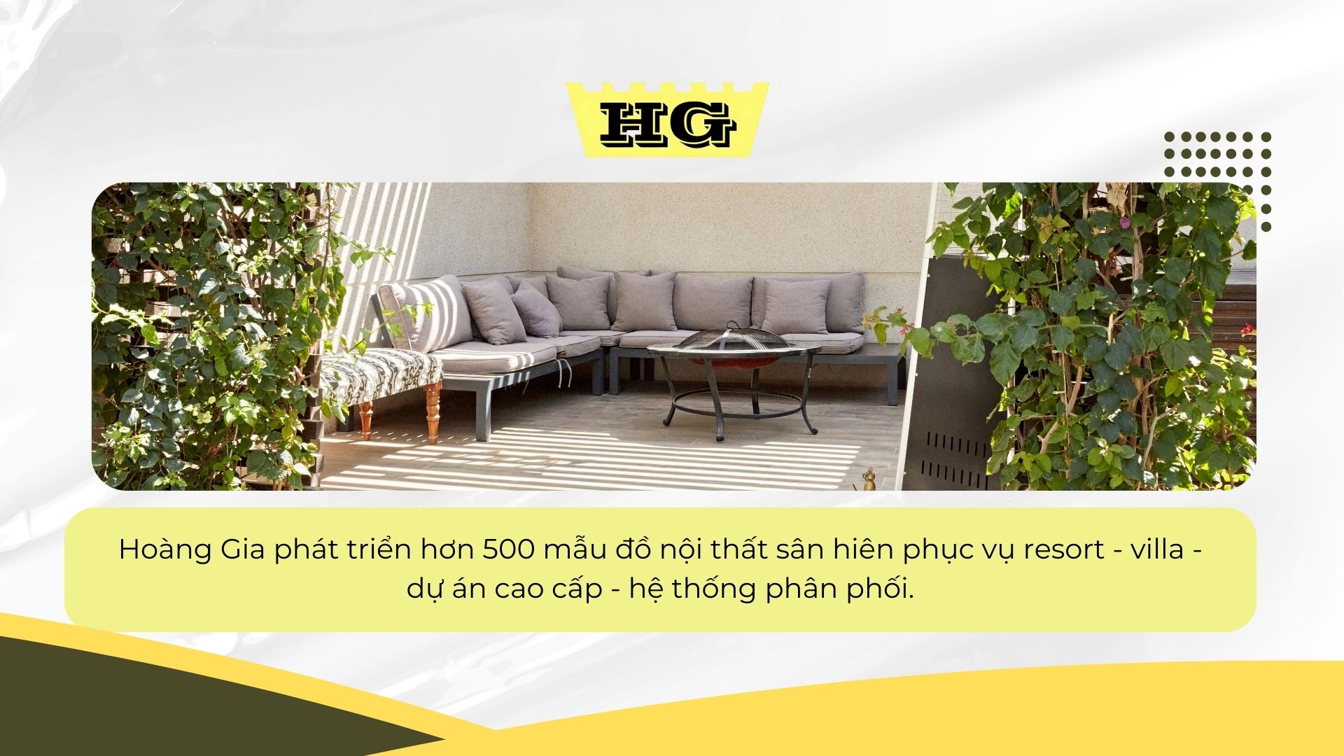 Nhà sản xuất đồ nội thất sân hiên tại Việt Nam