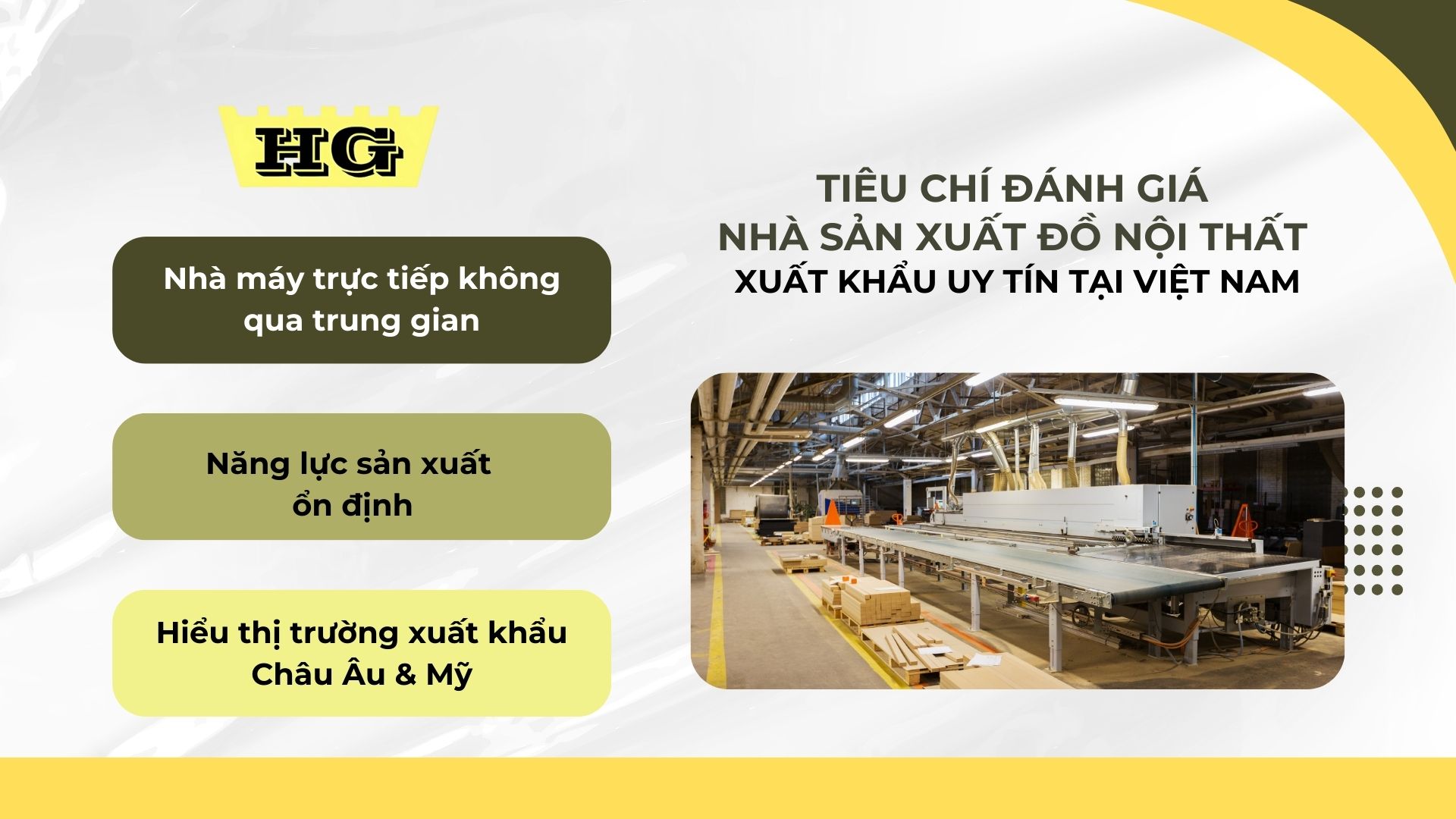 nhà sản xuất đồ nội thất xuất khẩu tại Việt Nam
