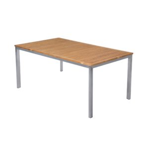 Alternative view of Oslo Table - stainless steel frame