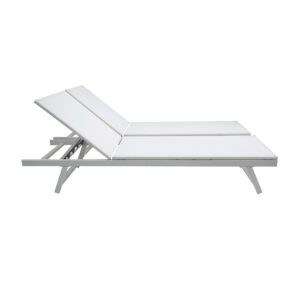 Alternative view of Premium White Aluminum Sling Chaise Lounge