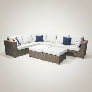 Premium Woven PE Rattan Outdoor Corner Sofa Set