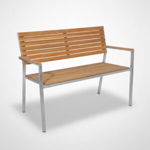 Oslo double Chair, stainless steel frame