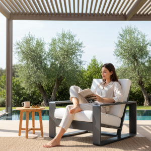 Alternative view of Contemporary Aluminum Lounge Seating for Outdoor & Indoor Use