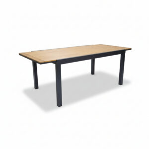 Alternative view of Extendable Outdoor Dining Table with Polywood Top and Metal Frame (150/200 cm)
